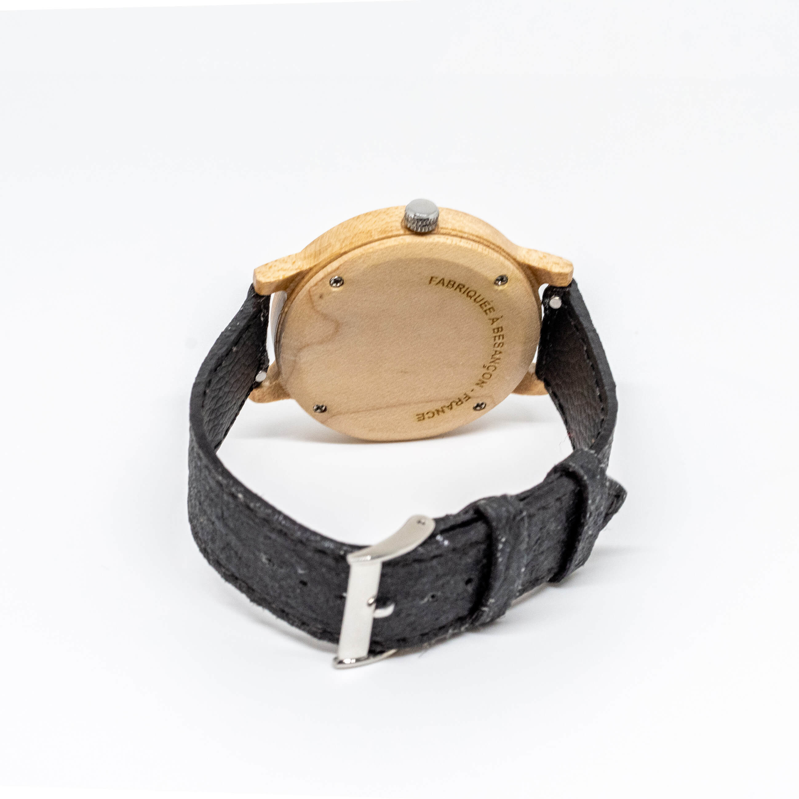 Montre Tropical Bois & Pinatex noir - Image 3