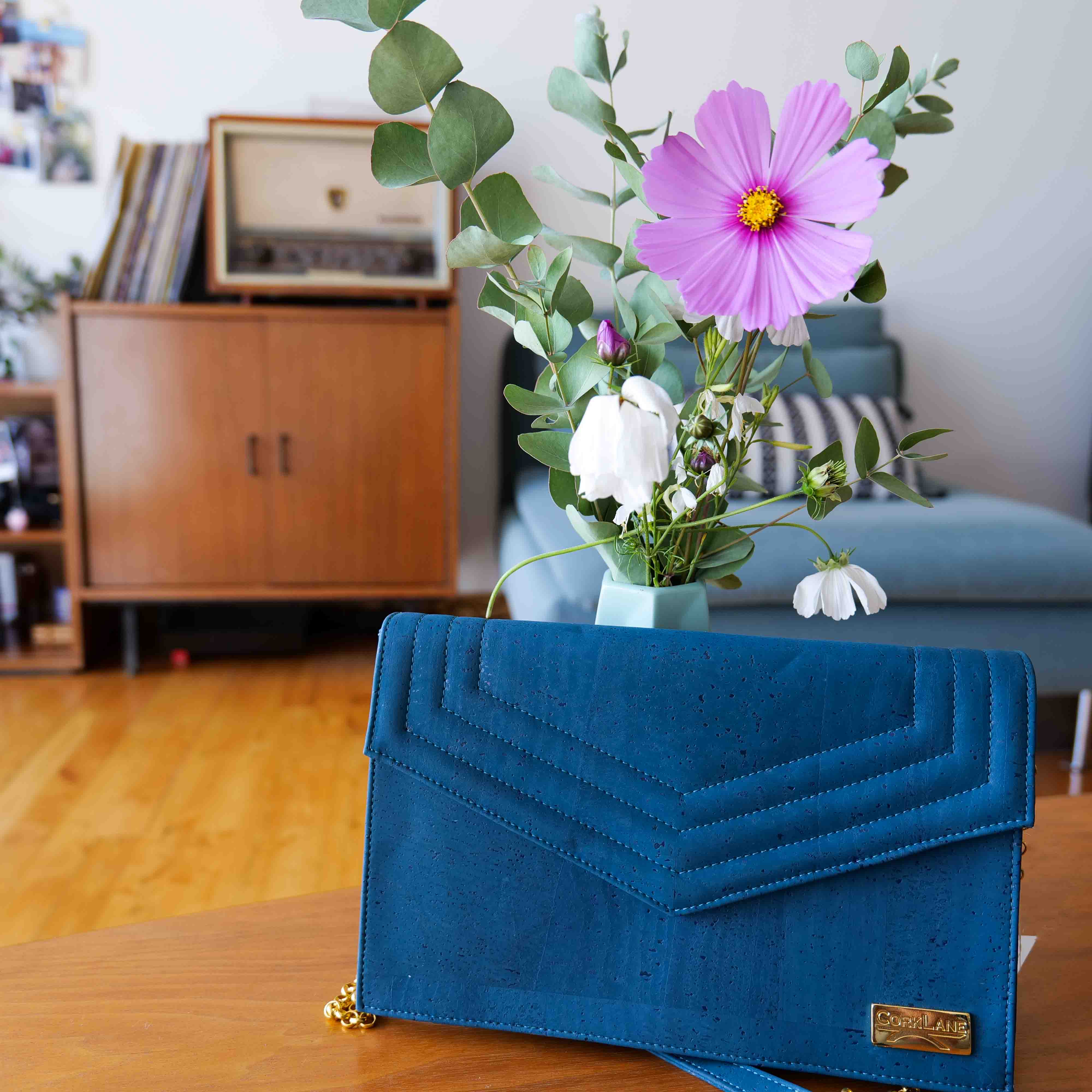 Sac en liège Stefi Teal - Image 8