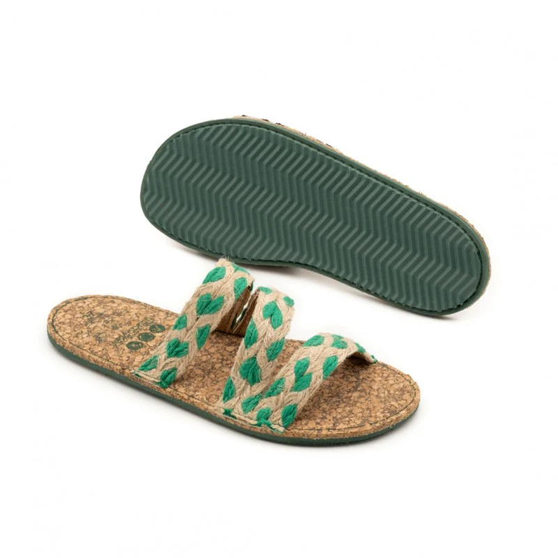 Sandales Marguerite Vertes - Image 4