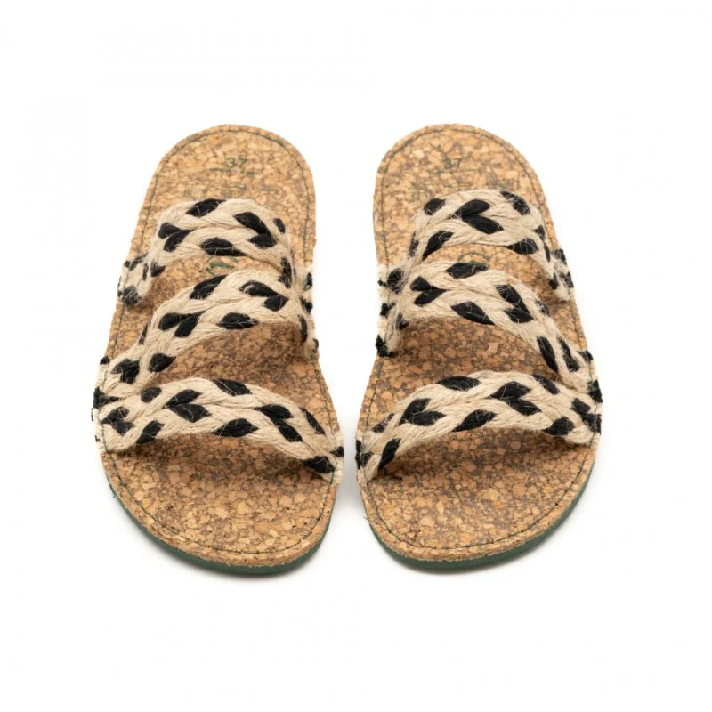 Sandales Marguerite Noires - Image 3